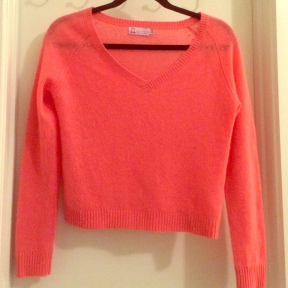 Calypso pink orange Cashmere sweater